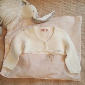 Condor Garter Stitch Belero Cardigan Sz 6 months